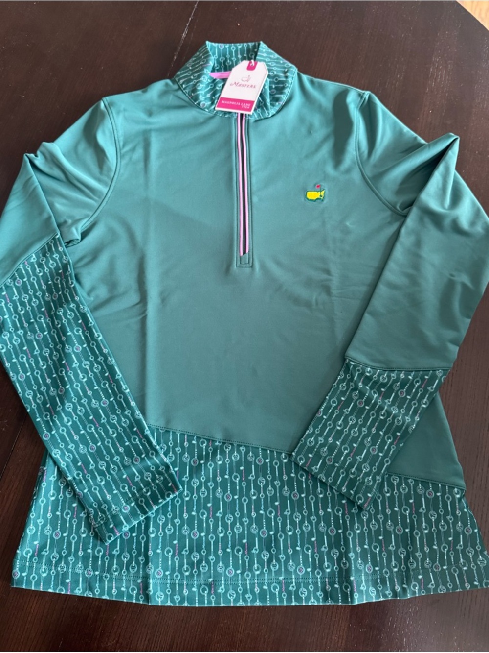 The Masters Magnolia Lane Tech Women's green quarter Zip Pullover